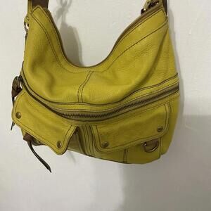 Fossil Large Morgan Yellow Shoulder Bag